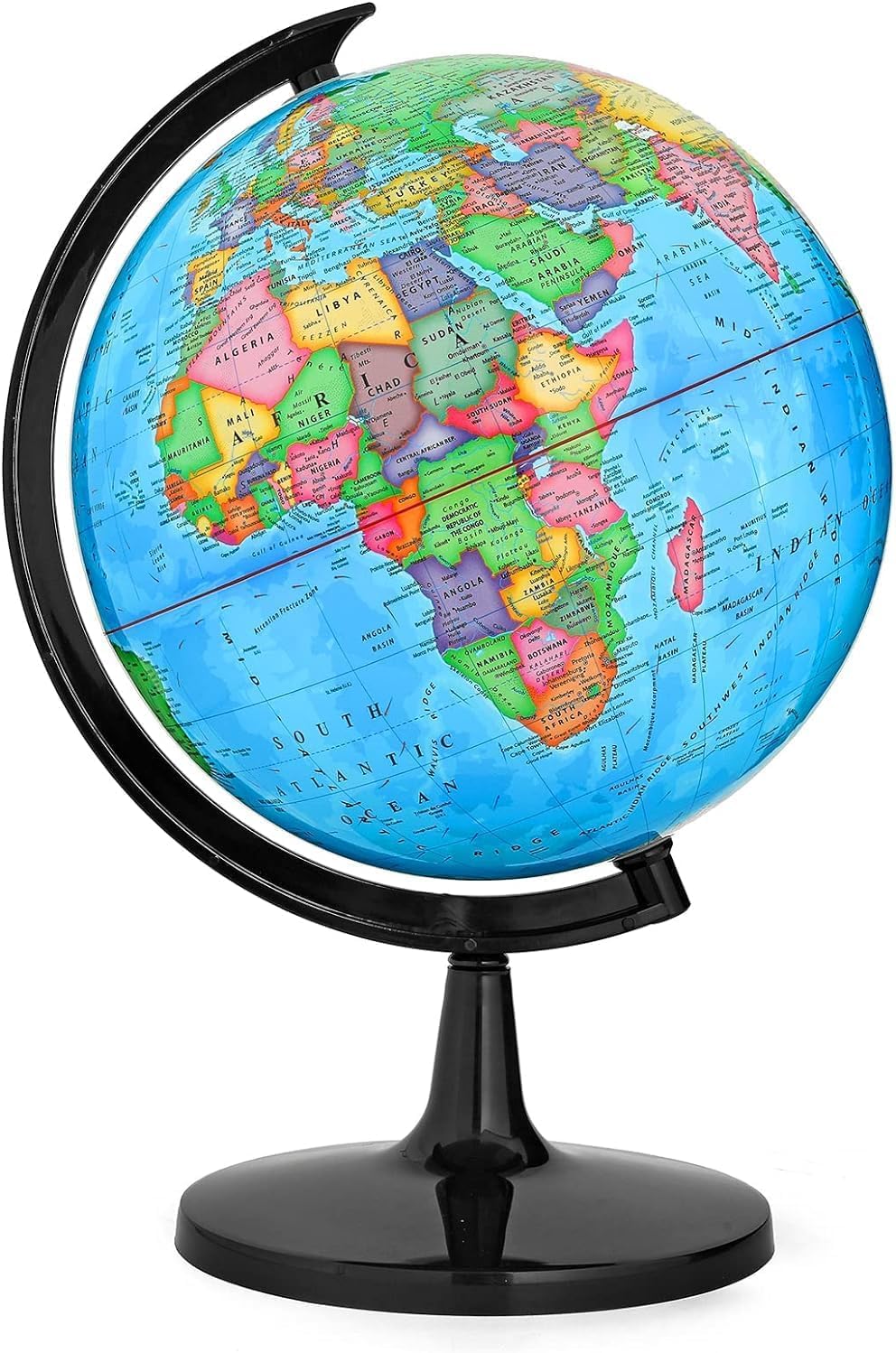 GOCHANGE Educational 13in Classroom Globe, 360° Spinning Tool for Teachers and Parents, Ideal for Age 8+ Children